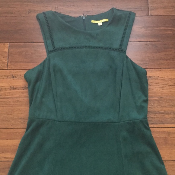 Gianni Bini Faux Suede Green Dress - Picture 2 of 5